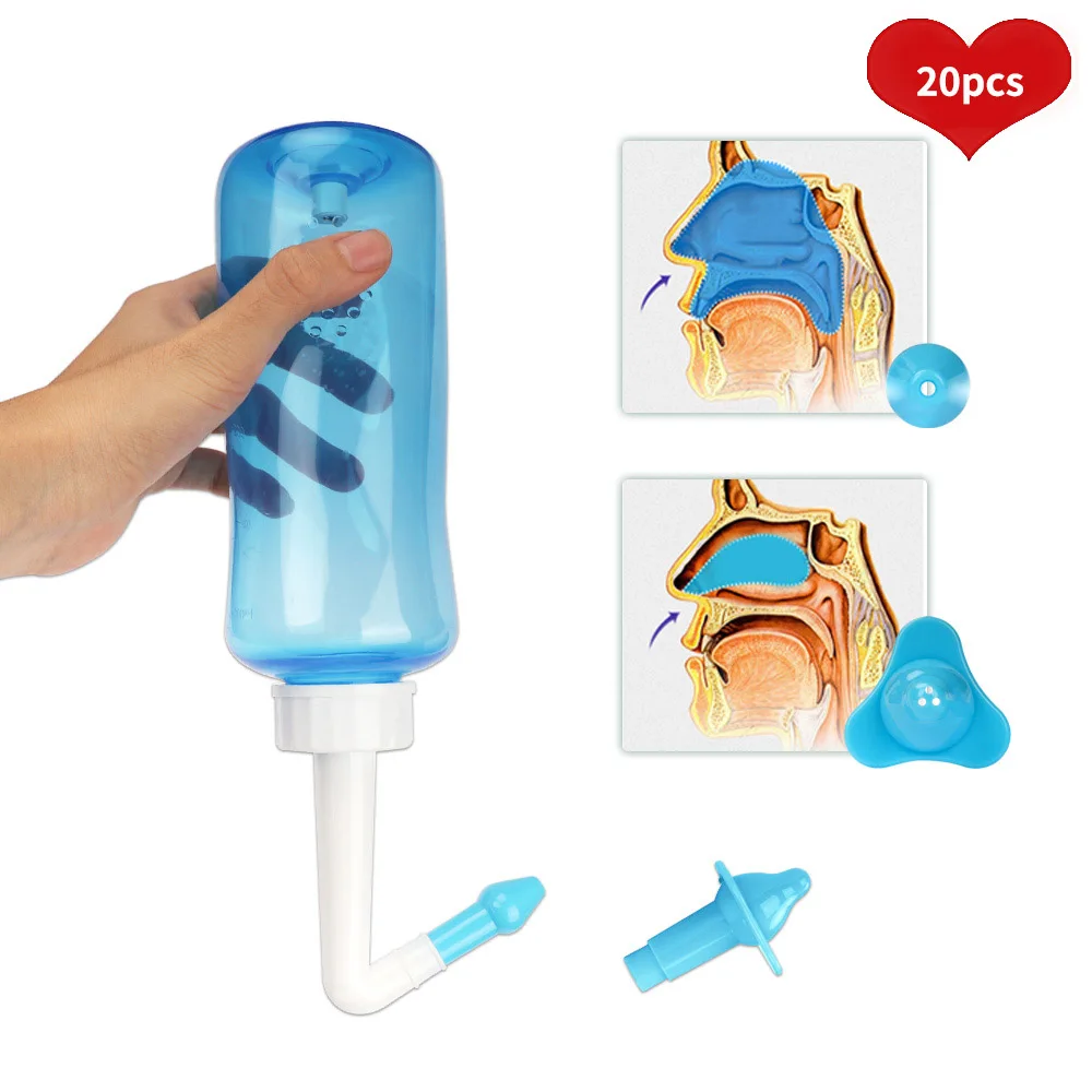 

20 шт., 300 мл, средство для очистки носа, от аллергического ринита