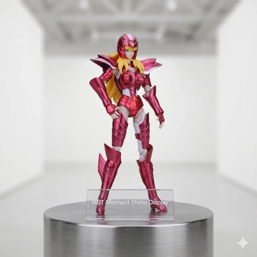 Фото В наличии: Коллекционная фигурка Saint Seiya MST Mermaid Thetis Poseidon Chapter Myth Cloth EX, металлическая, литая под давлением, в доспехах, игрушка-фигурка №3