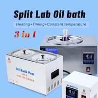 dxy stainless steel digital display laboratory oil bath 2l 5l constant temperature heating thermostat equipment 220v