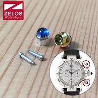 sapphire crystal screw pusher push button for cartier pasha chronograph watch