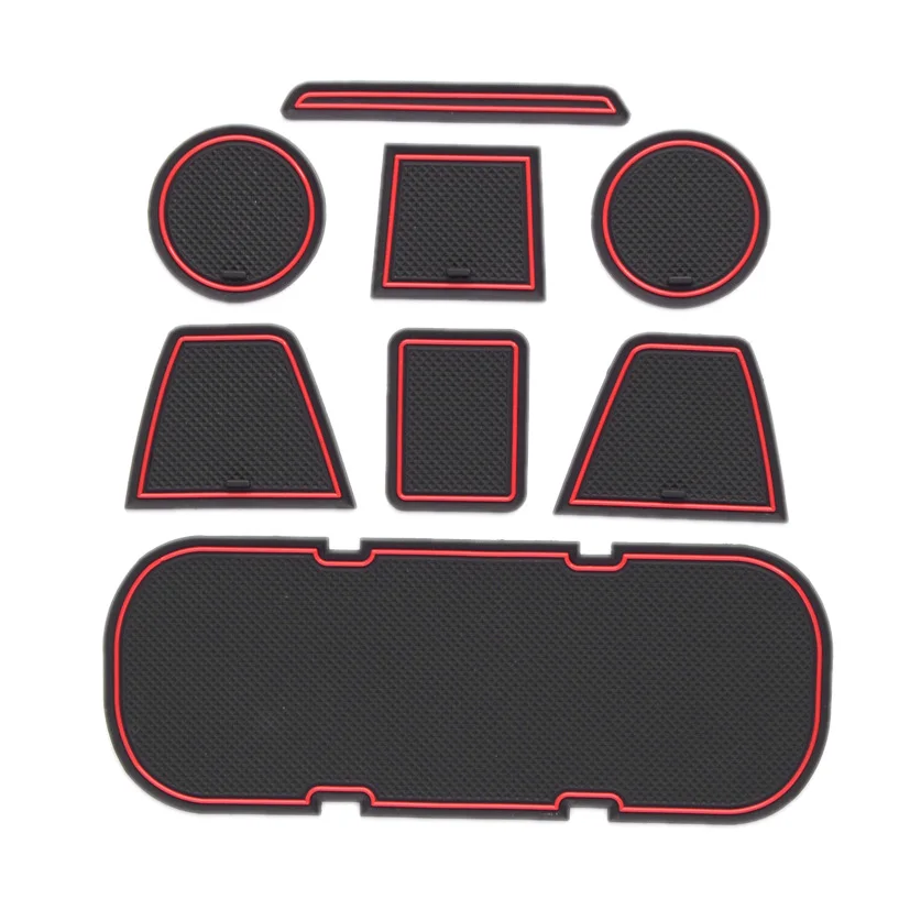 

Anti-Slip Car Door Rubber Cup Cushion Red Gate Slot Pad for Toyota 86 Subaru BRZ GT86 FT86 Scion FR-S 2012-2019 Mat Accessories