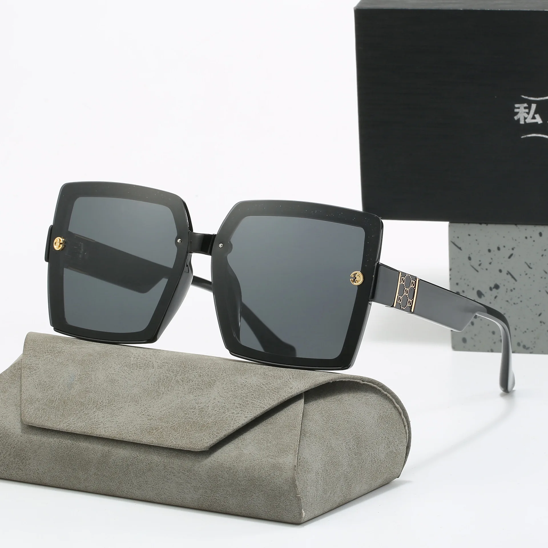 VAKA Fashion Polarized Brand Designer WomenSunglasses Square Oversized Shades Ladies UV400 Trendy Sun Glasses Eyewear