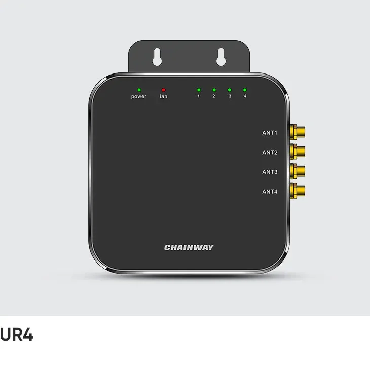 CHAINWAY Портативный фиксированный сборщик данных UR4 860–960 МГц 4-портовый UHF Impinj E710 RS232