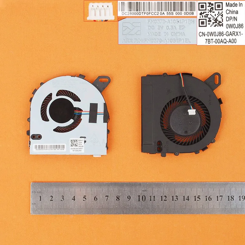Новый охлаждающий вентилятор для ноутбука DELL Inspiron 15 7560 15-7560 Vostro 5468 5568 PN: FN0570-A1084P1EL 0W0J86, замена ремонта (art.: 3920cbf024bee) - 3920cbf024bee