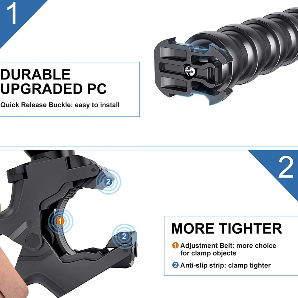 13 соединений гибкий зажим Кронштейн для GoPro Hero 10 9 8 экшн-камеры - купить по