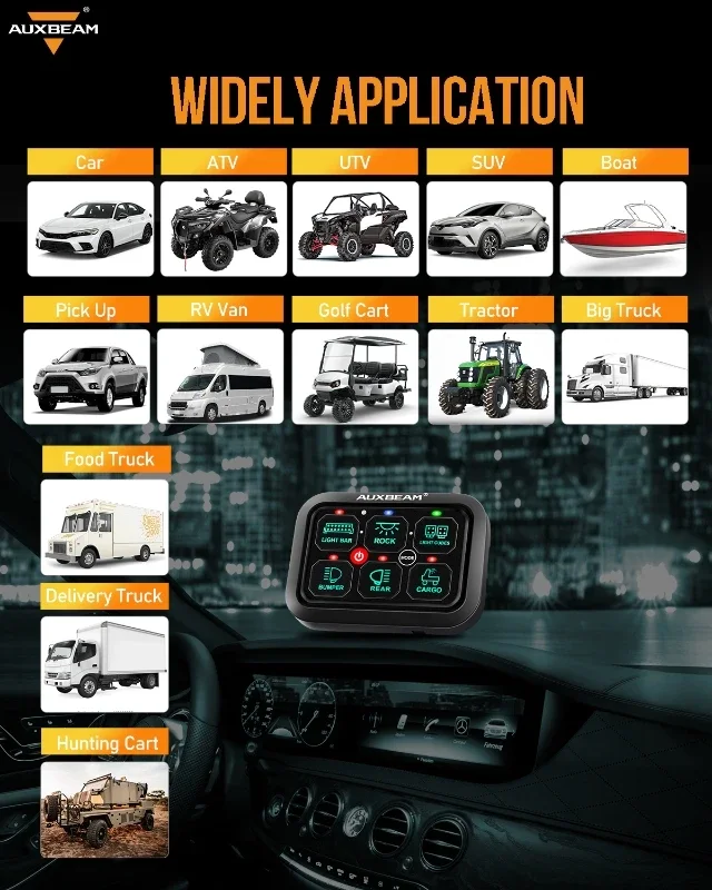 Панель переключателя RA60 RGB 6 групп управление через приложение по Bluetooth