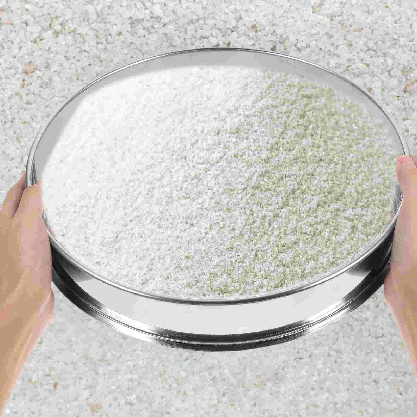 

Sifter Flour Sieve Pollen Baking Shaker Mesh Screen Herbal Round Strainer Stackable Cake Stainless Steel Sifters Colander