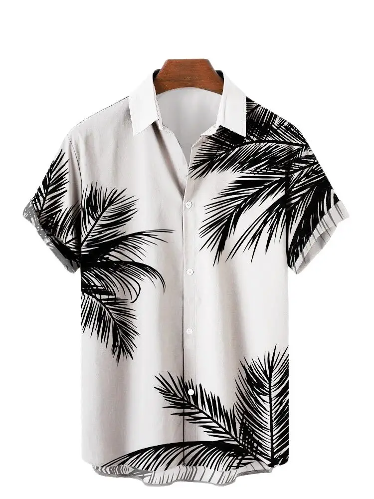 2022 Casual Short-sleeved Shirt Men Plus Size Hawaiian 3d Digital Print Men's Top Vintage Summer Streetwear Shirt For Men Women