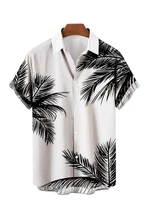 2022 casual short sleeved shirt men plus size hawaiian 3d digital print mens top vintage summer streetwear shirt for men women