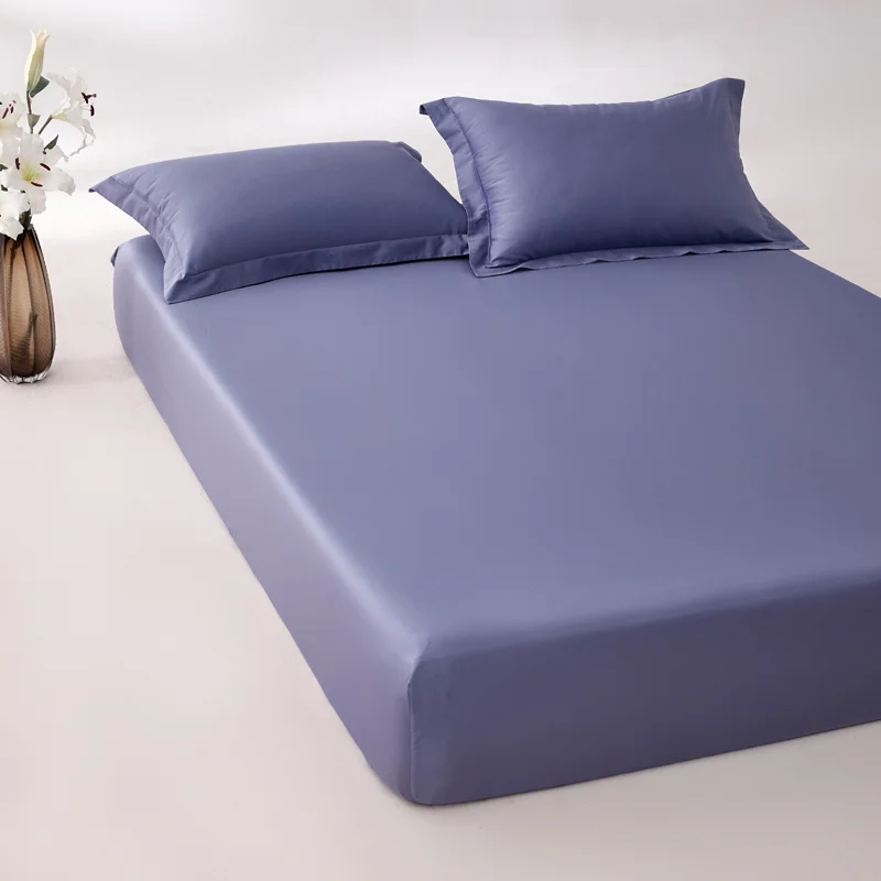 Простыня из египетского хлопка 800TC с резинкой однотонная простыня роскошный