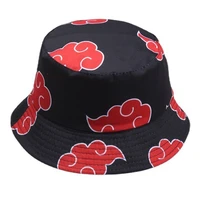 outdoor fisherman cap red printed luckey clouds dawn cotton panama sun protection casual street men women bucket hat summer