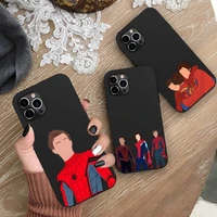 marvel tom holland the spider man no way home andrew phone case silicone for iphone 13 12 11 pro mini xs max 8 7 plus x 2020 xr