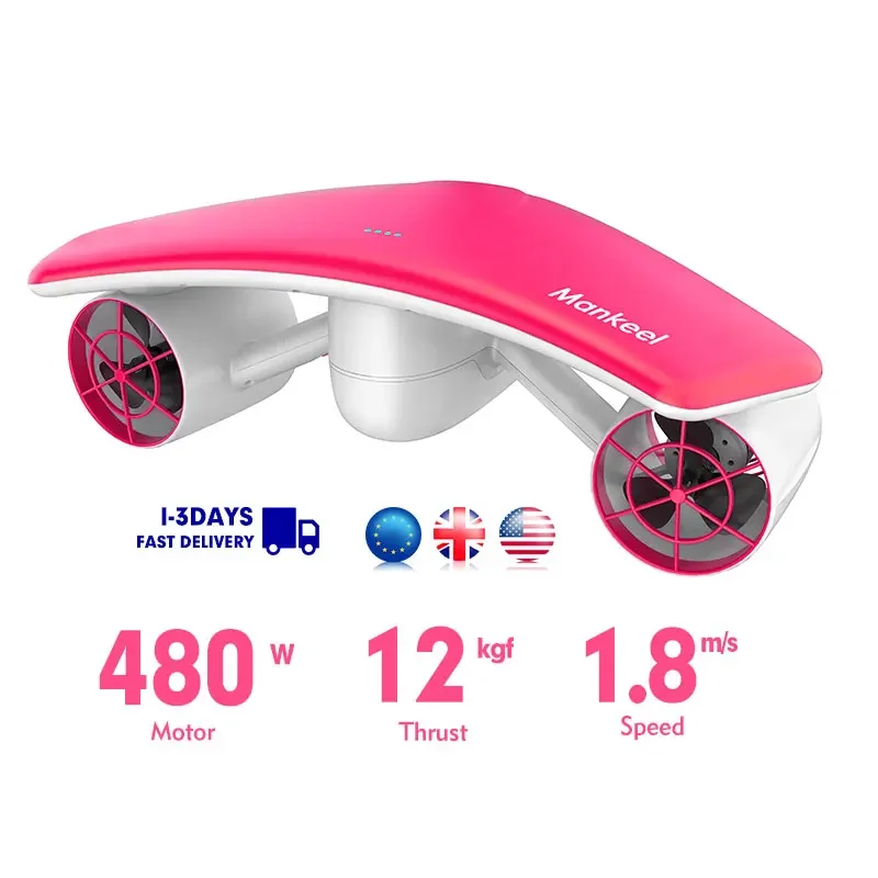 Mankeel W7 480 Вт ЕС США склад электрический морской скутер усилители для дайвинга