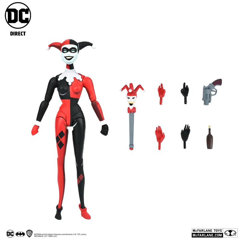 

【spot】McFarlane Direct DC Comics Doll Figure Animation Harley Quinn action figure model children's gift