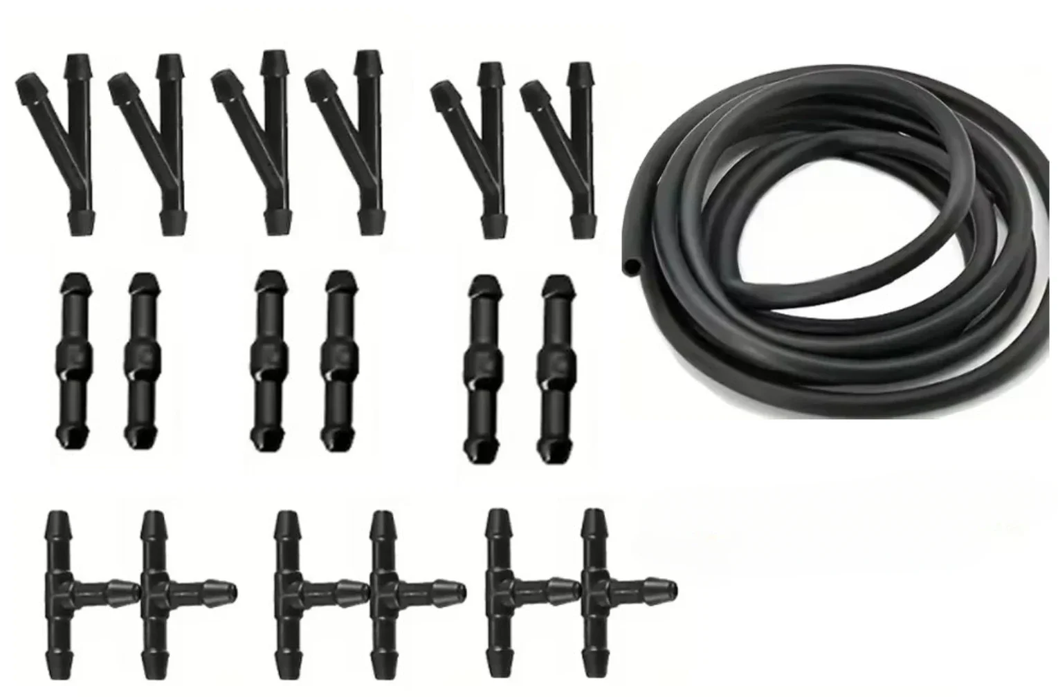 

Универсальный автомобильный шланг для омывателя лобового стекла, щетка стеклоочистителя, насадка для струйного распыления, трубка для водяной жидкости, столярный соединитель, сменный комплект