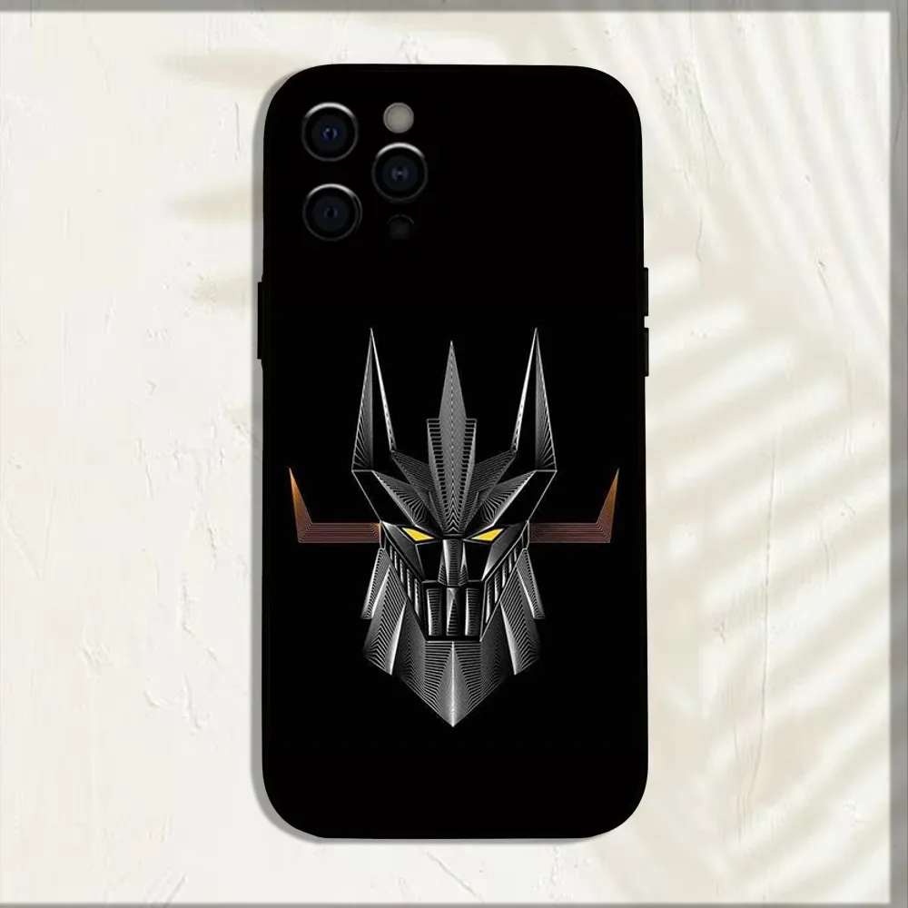 Чехол для телефона с аниме роботом G-Goldorak iPhone 16 15 14 13 12 11 Pro X XS Max XR Plus мягкий черный