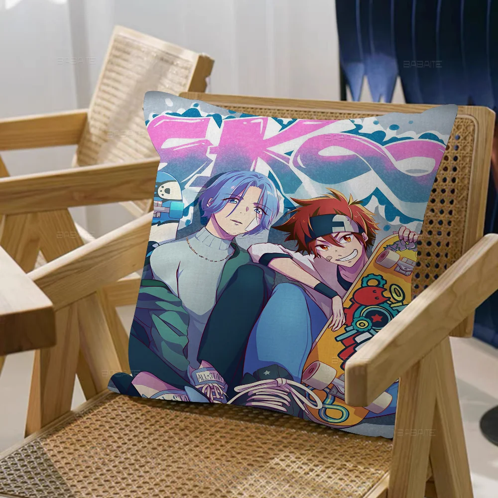 SK8 The Infinity Skateboard Decorative Room Aesthetics Pillow Case Home Decor Bedroom Sofa Bed Couch Cover 45x45