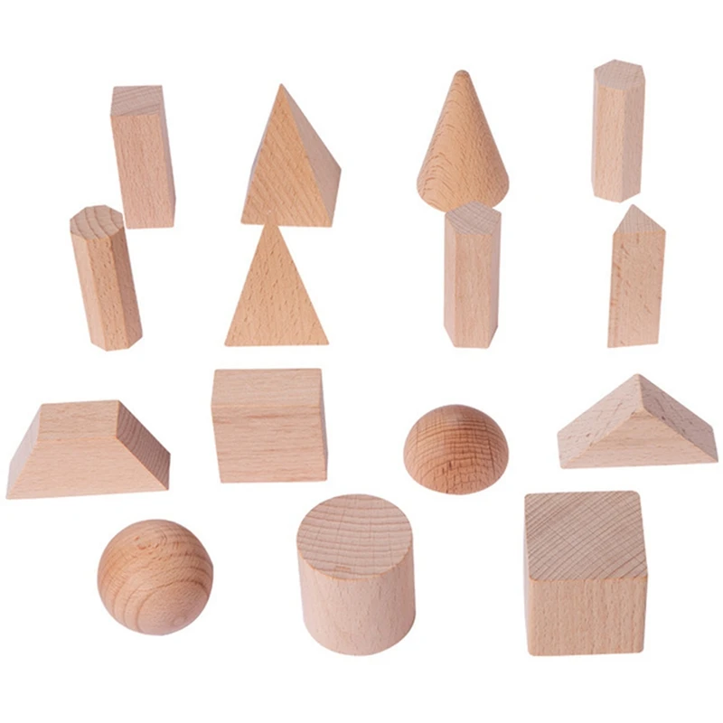 

15PCS Children Of Mathematics Education Early Solid Geometric Model Toys Child Interactive Teaching Tools