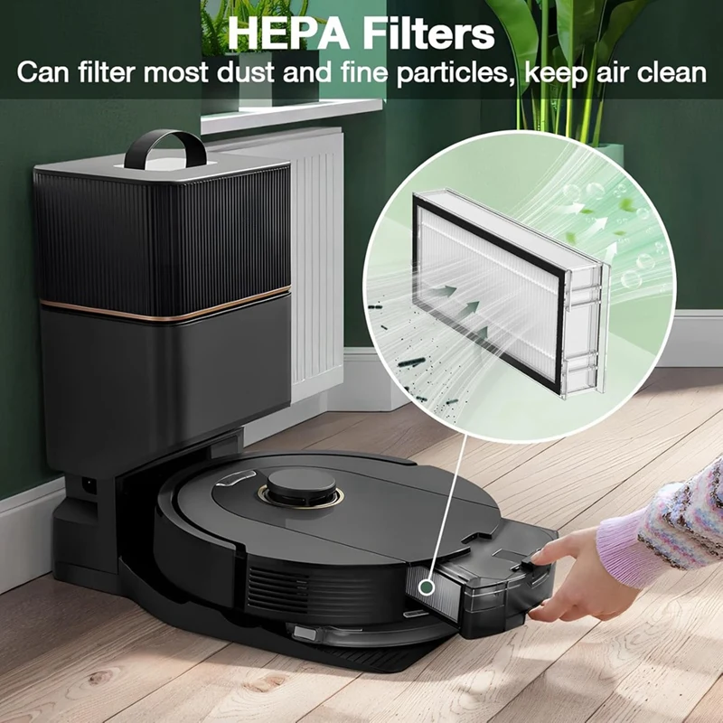 Робот-пылесос LUDA для Roborock Q5 Max+ Pro+ Q8 Основная боковая щетка Hepa-фильтр Мешки пыли