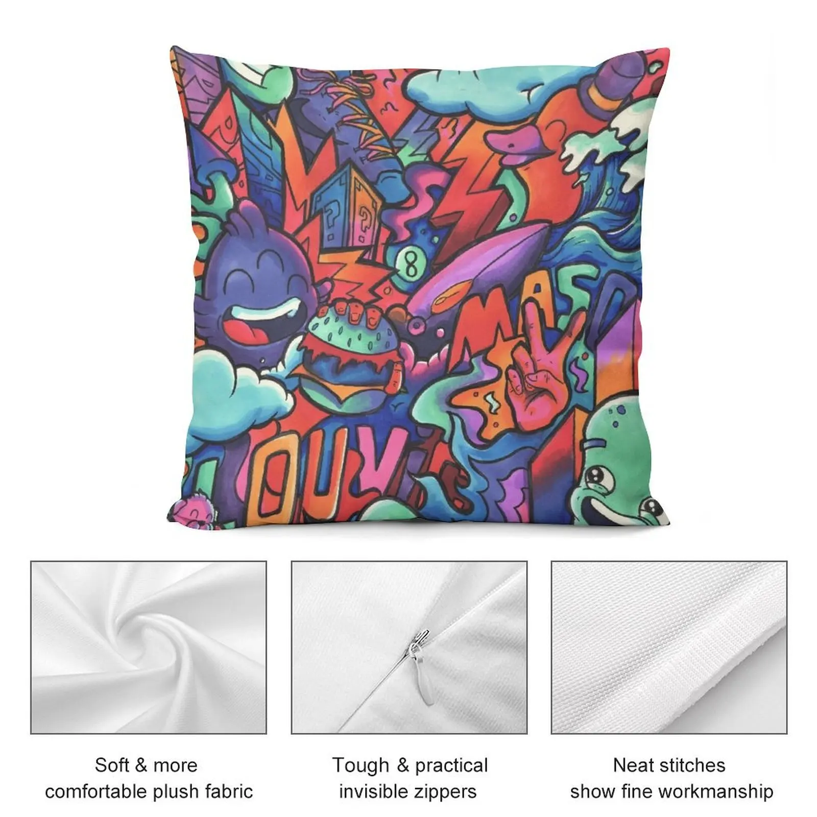 L O U V I C // Copic Marker каракули диванная подушка Роскошная Подушка Чехол