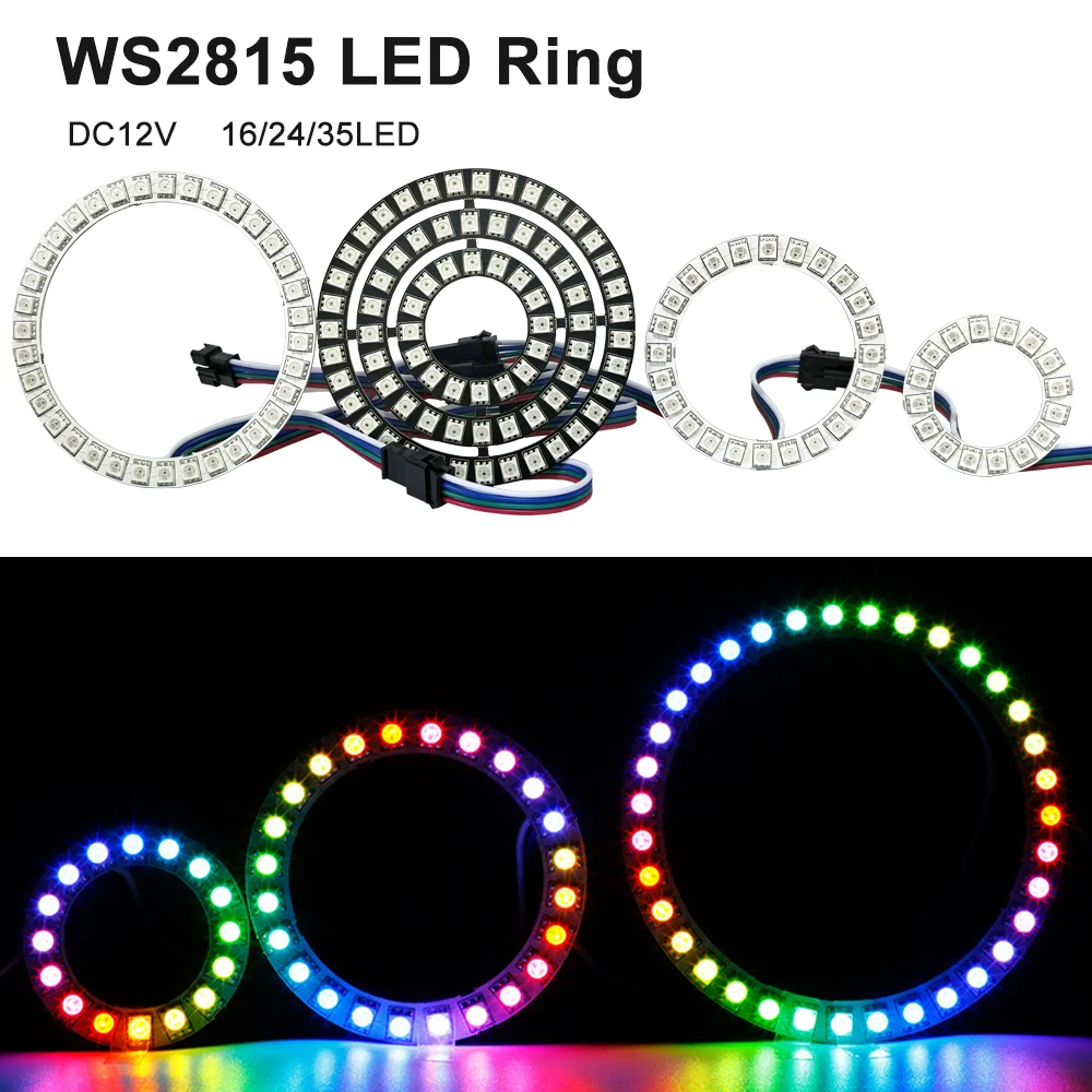 Круглый модуль с индивидуальной адресацией пикселей 5050 RGB