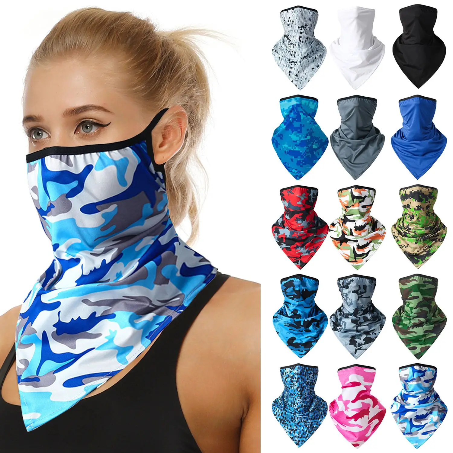 

Outdoor Seamless Riding Mask Neck Multipurpose Protection Face Mask Motorcycle Earmuffs Headband Scarf Neck Tube Magic Scarf2022