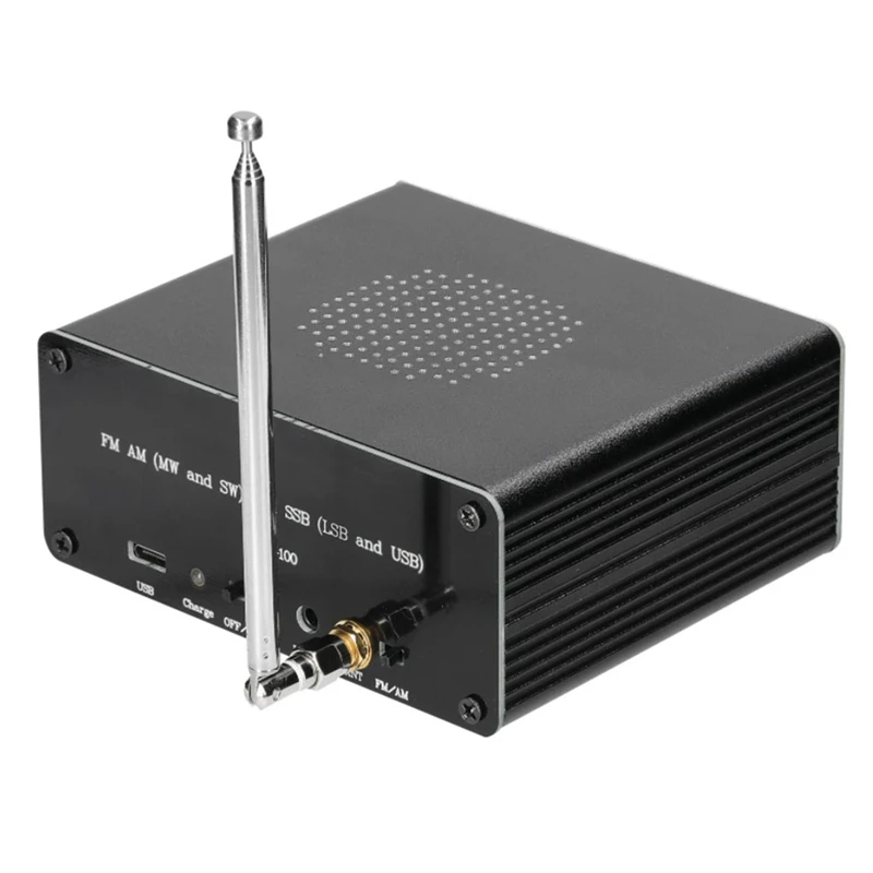 

ATS-100 SI4732/SI4735 Full Band Radio Receiver FM LW (MW & SW) SSB (LSB & USB) With Radio Receiver 1 X Antenna 1 X Type-C Cable