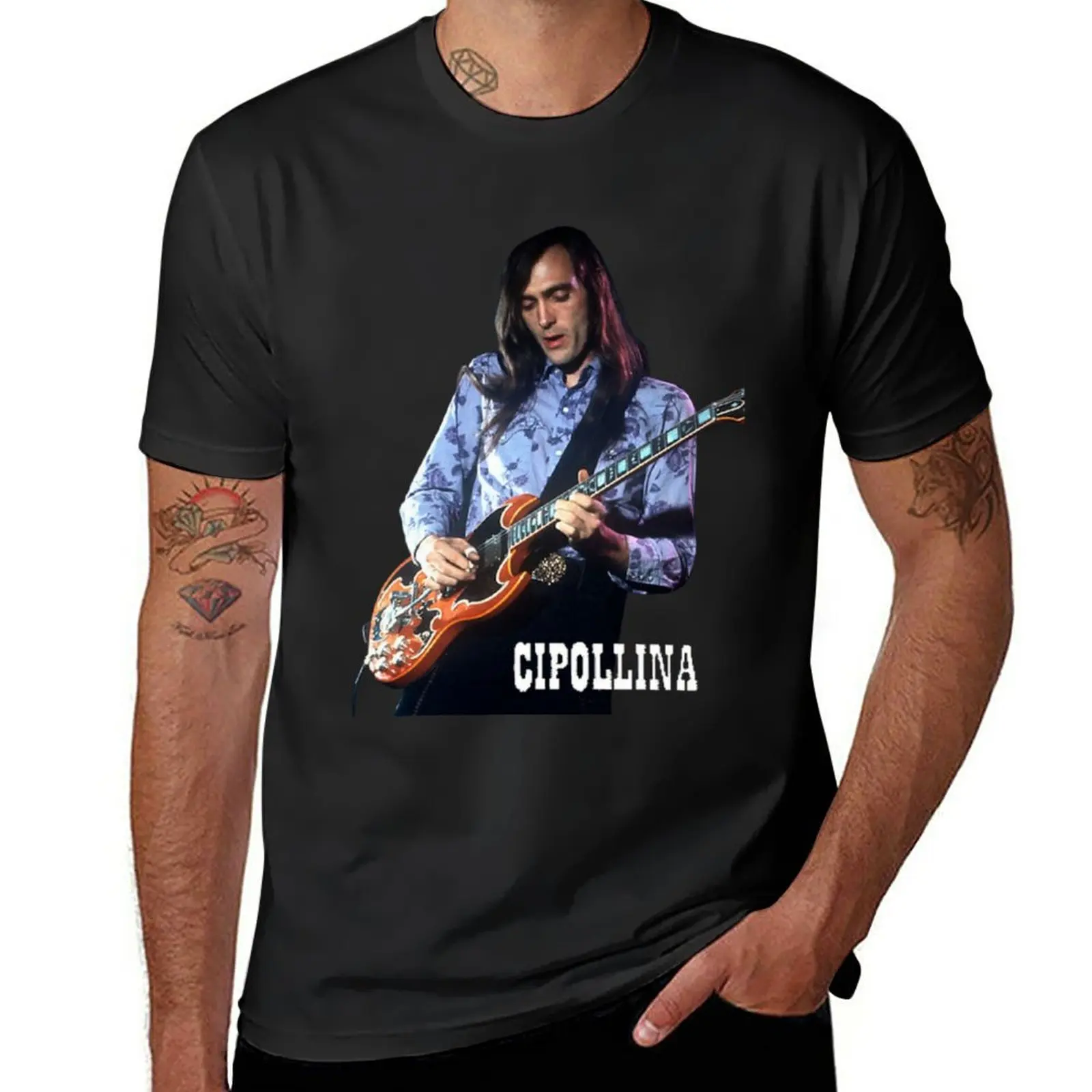 Футболка John Cipollina милая одежда блузка винтажные быстросохнущие облегающие
