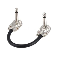 6 35mm elbow guitar effect pedal cable 14 in right angle jack guitar patch lead 15cm for pedalboards audio signal transmission