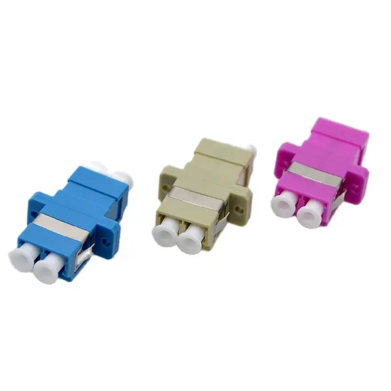 10pcs New Optic Fiber Adapter Coupler Connector LC PC APC OM3 OM4 Single Mode Duplex FLange Free Shipping |