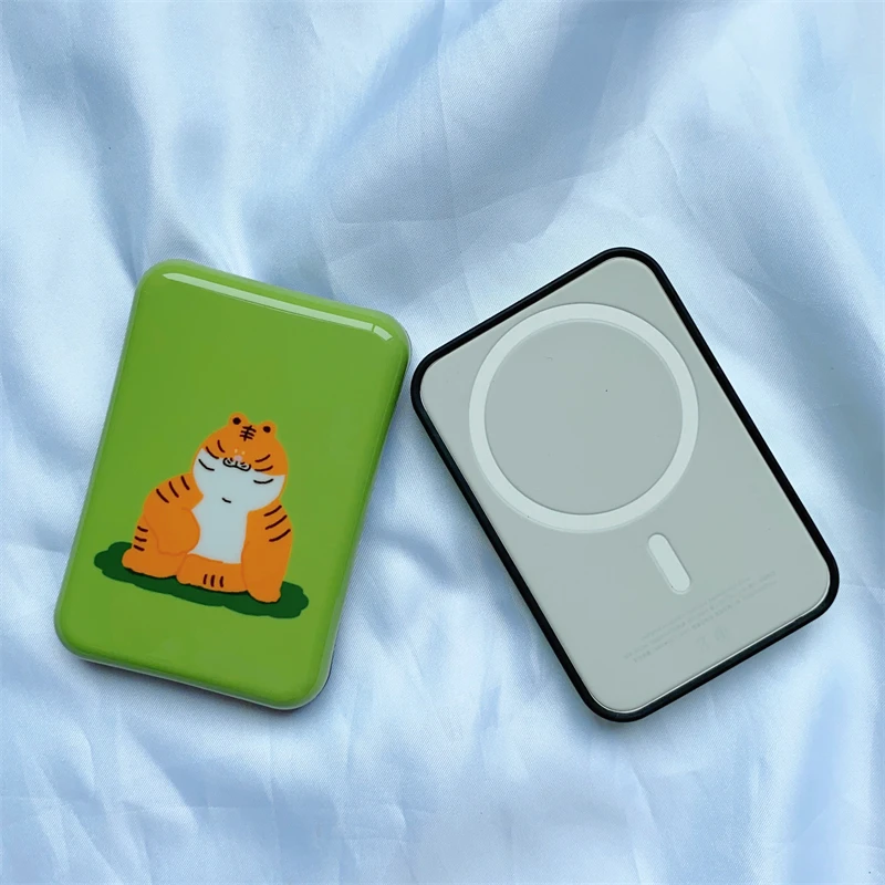 

Suitable for Apple Wireless Charger Silicone Protective Case Cute Tiger Case Suitable for Apple's official Magsafe battery prote