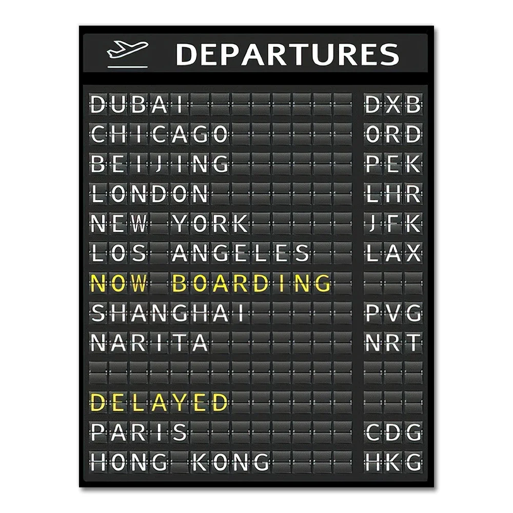 

Печать на холсте "AIRPORT BOARD"