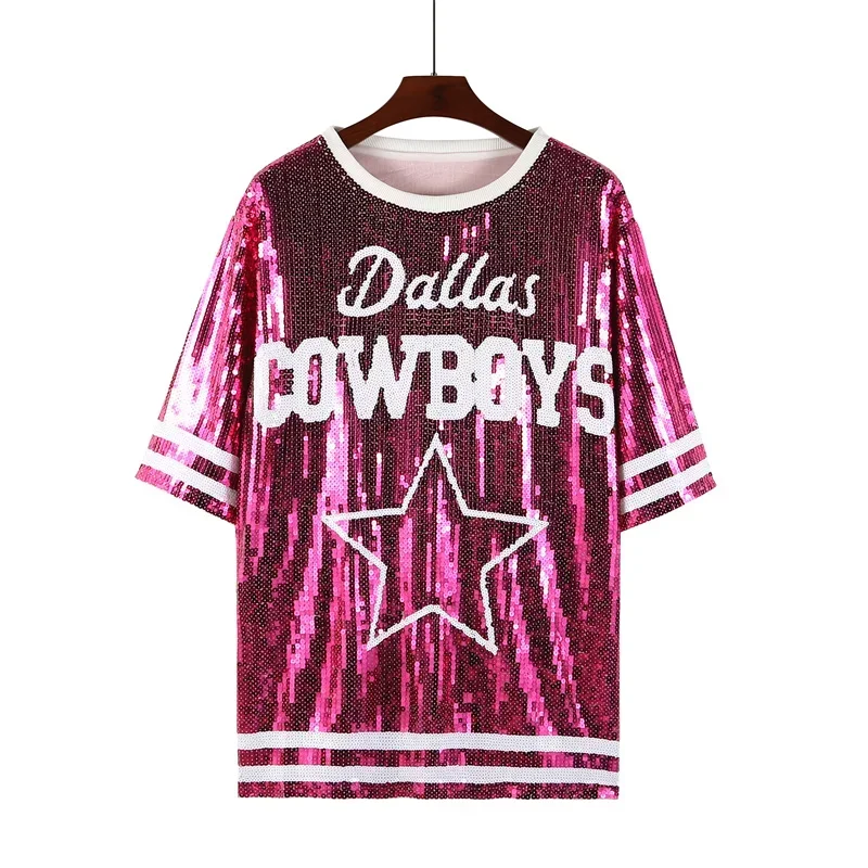 Женская футболка в полоску с коротким рукавом и круглым вырезом