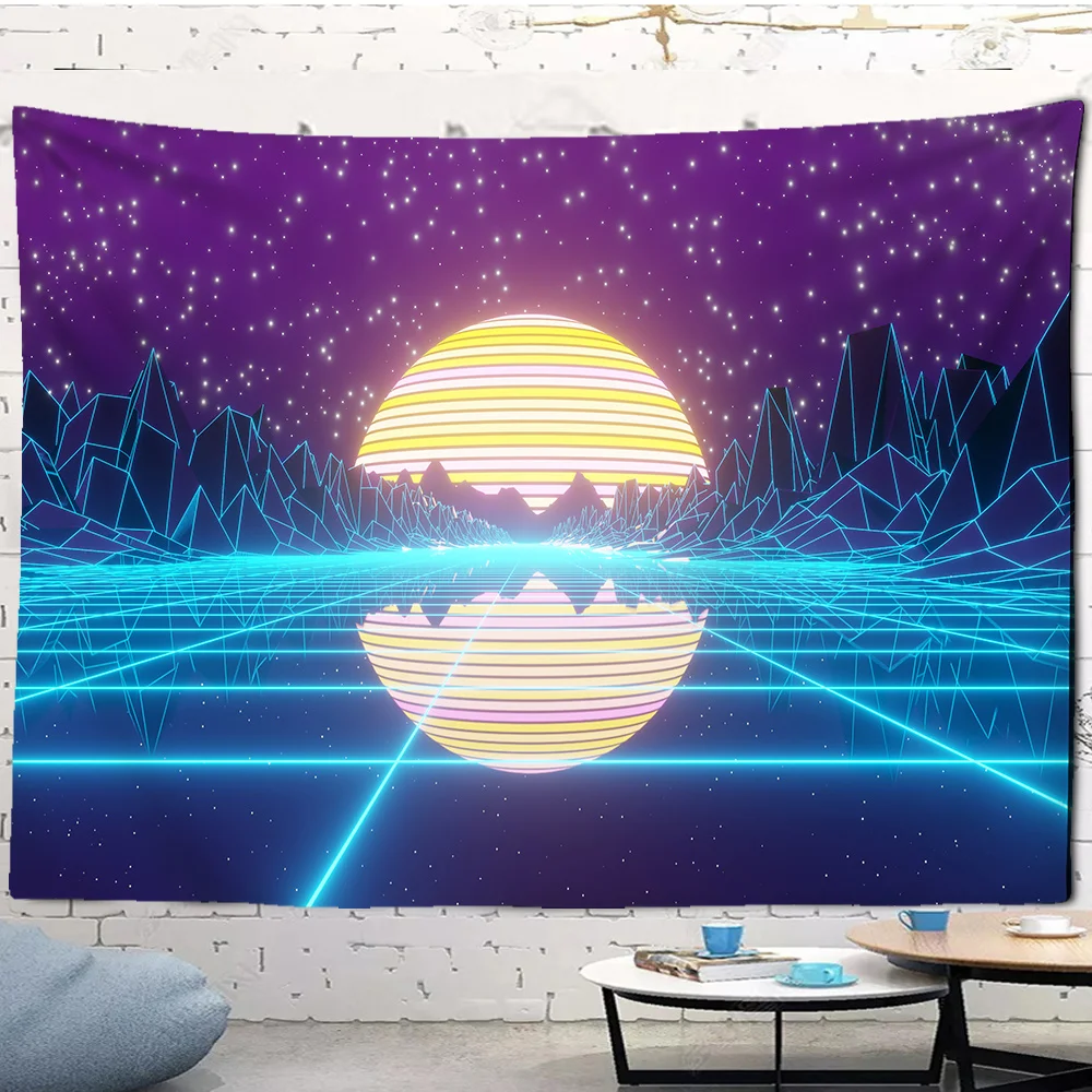 

Психоделический ночной гобелен настенный Декор для спальни