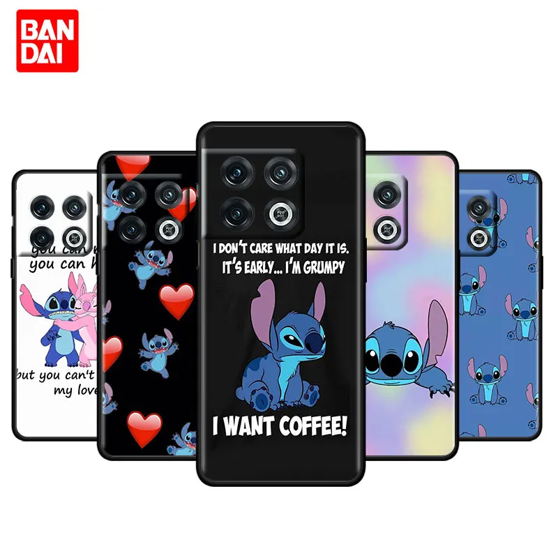 

Cover Case for OnePlus 9 9R 9RT 8 8T 10 Nord CE N200 2 N100 N10 Pro RT 5G Bag Capa Armor Phone Soft Official Disney Stitch