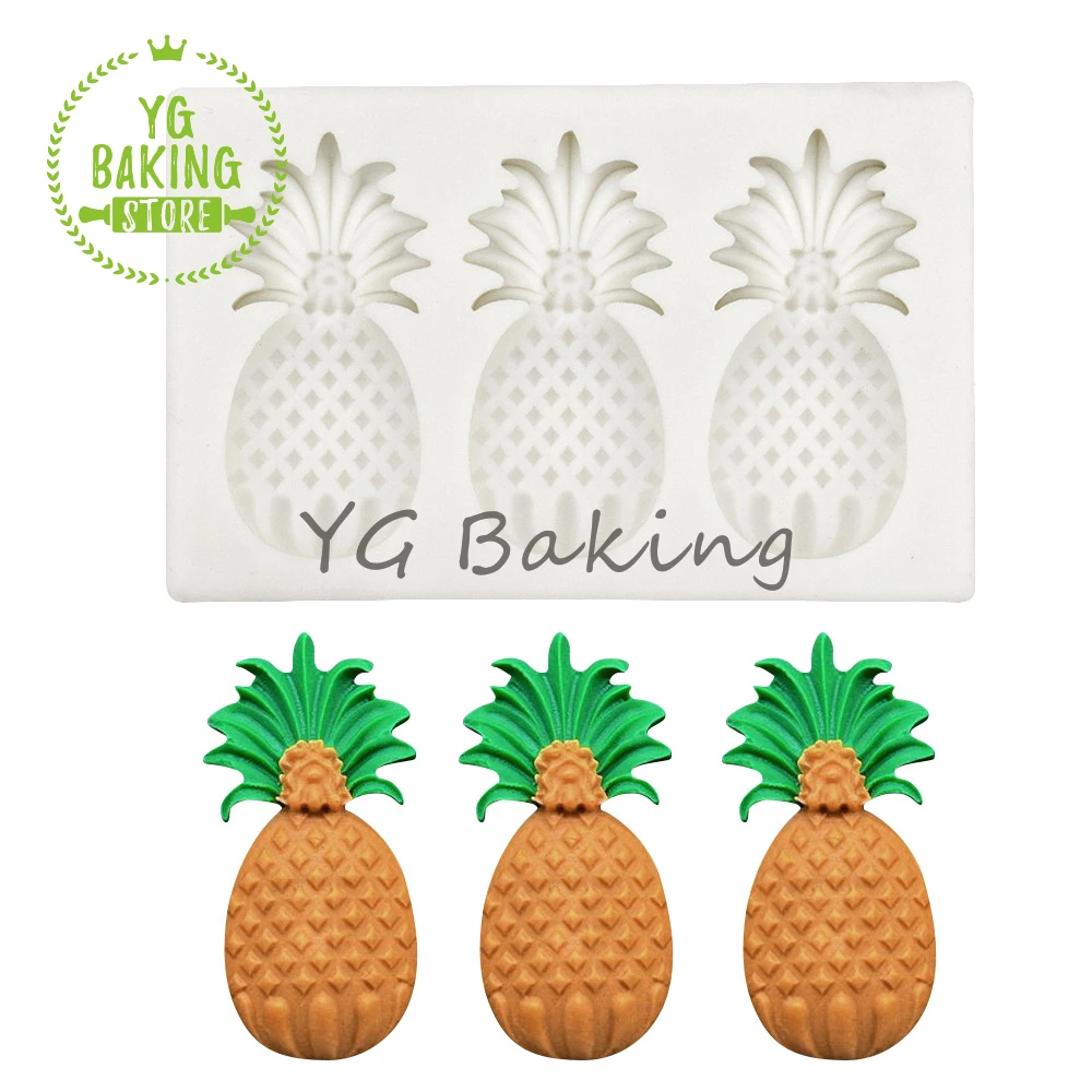 

Dorica Pineapple Design Silicone Mold Handmade Chocolate Mould Fondant Cake Decorating Tool Kitchen Accessories Bakeware
