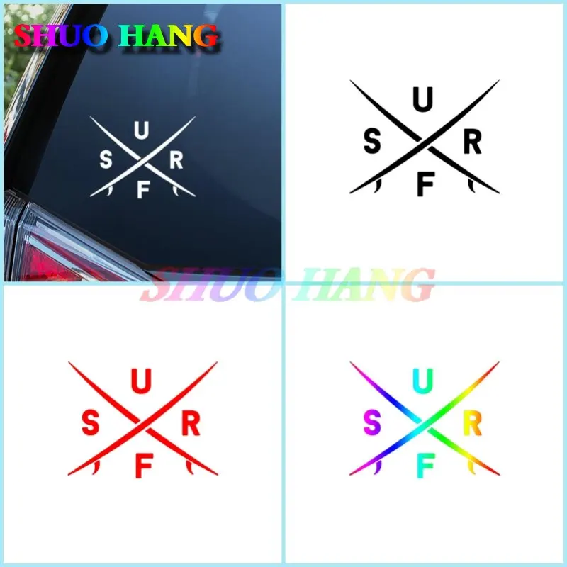 

Funny Surfer Surf Sticker Creative Vinyl Car Styling Accessories Car Window Bumper Surfboard Waterproof Decal