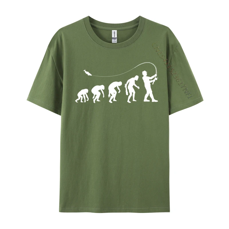 Fly Fishing Evolution Of A Man Fisherman Normal Europe Топы Рубашка Осенние мужские футболки Европейская