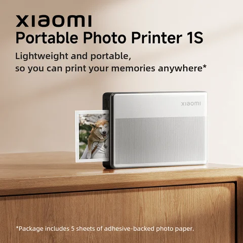 Портативный фотопринтер Xiaomi 1S Bluetooth Thermal Print ZINK Inkless Technology