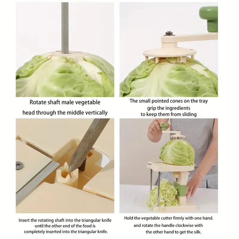 Cabbage Graters Vegetable Cutter Home Hand-Cranked Shredder Slicer Manual Lettuce Shraded Knife Sauerkraut Kitchen Tool