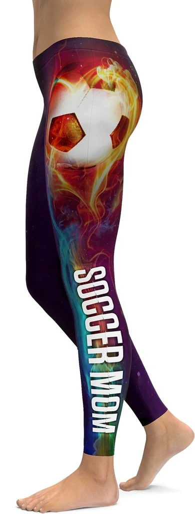 

Soccer Mom Leggings 3D Printed New Women Sexy Leggings Fashion Pants