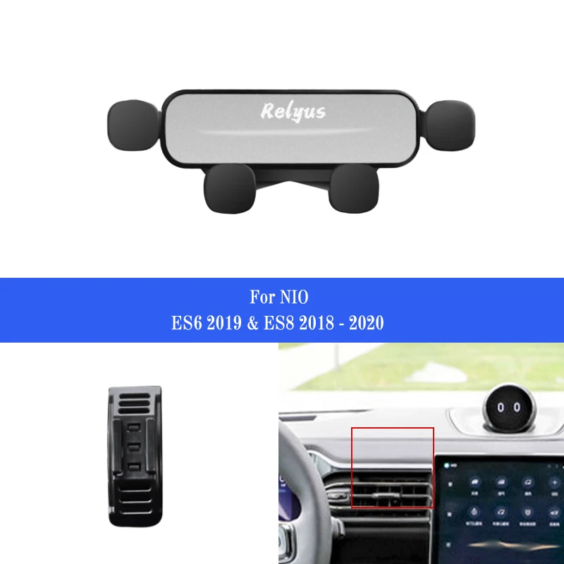 

Car Mobile Phone Holder Smartphone Air Vent Mounts Holder Gps Stand Bracket for Nio ES6 2019 ES8 2018-2020 Auto Accessories