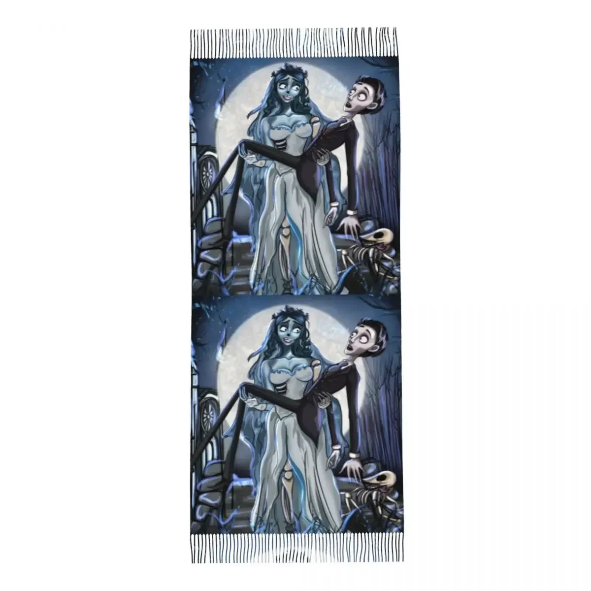 Шарф для невесты Эмили и шарф женщин длинный зимний теплый с кисточками унисекс