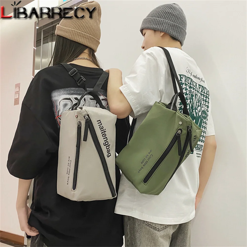 

Solid Color New High Quality Nylon Women's Backpacks Multifunctional Fashion Ladies Shoulder Messenger Bag Travel Backpack Sac