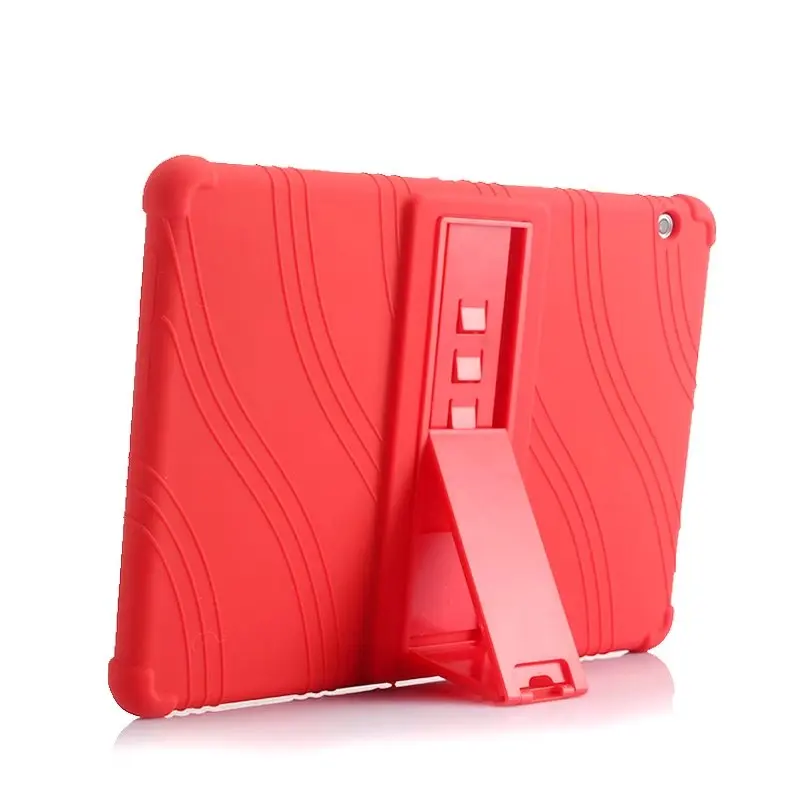 

Silicone Stand Protect shell For Huawei MediaPad T5 10 AGS2-W09/L09/L03/W19 Soft Case For huawei honor pad 5 Tablet PC + pen