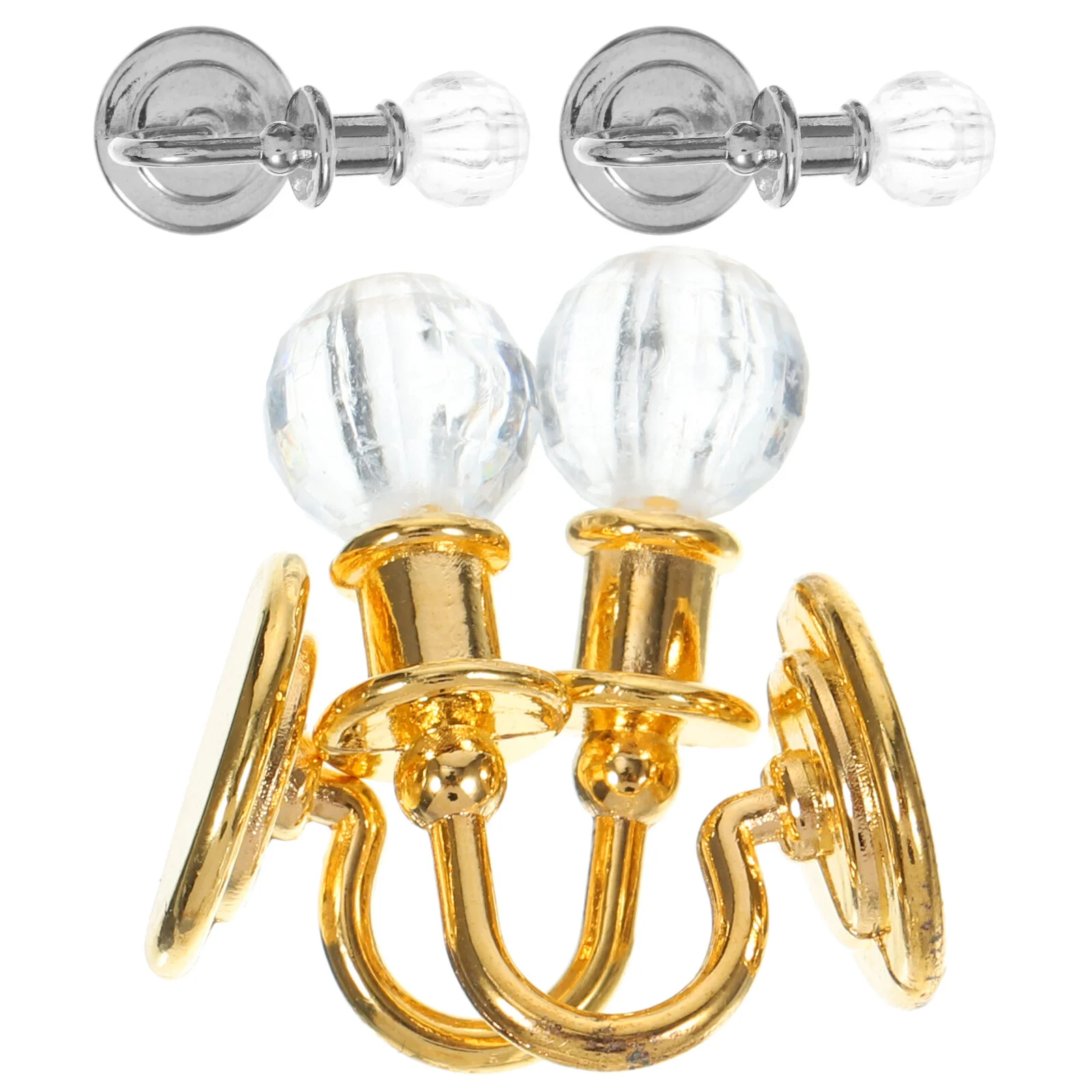 

2 Pairs Ceiling Lamp Creative Mini Wall Miniatures Ornament Table LED Ornaments House Layout Decor Decorative Light