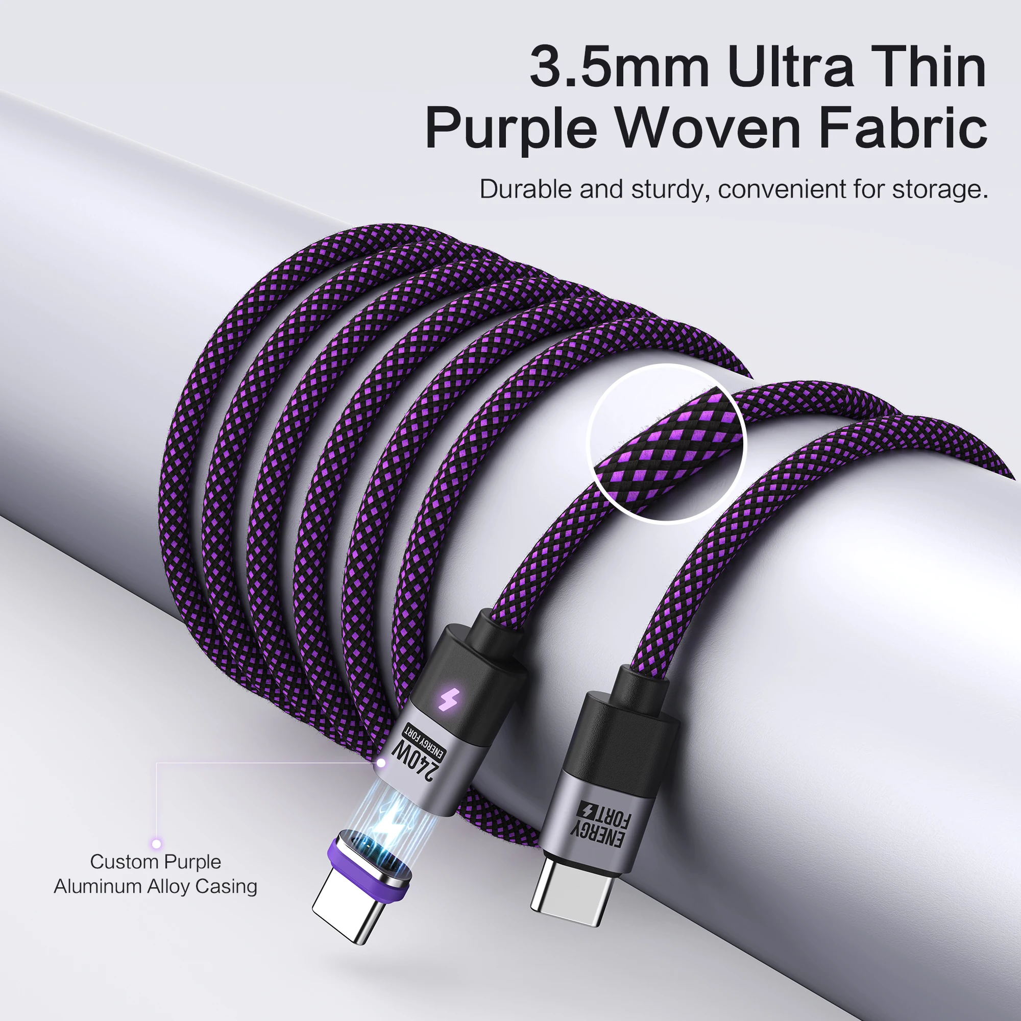Фото Магнитный зарядный кабель типа C, 240 Вт, PD3.1 USB C к USB C/Micro USB, магнитное зарядное устройство, шнур для быстрой зарядки для телефона, ноутбука, планшета №3
