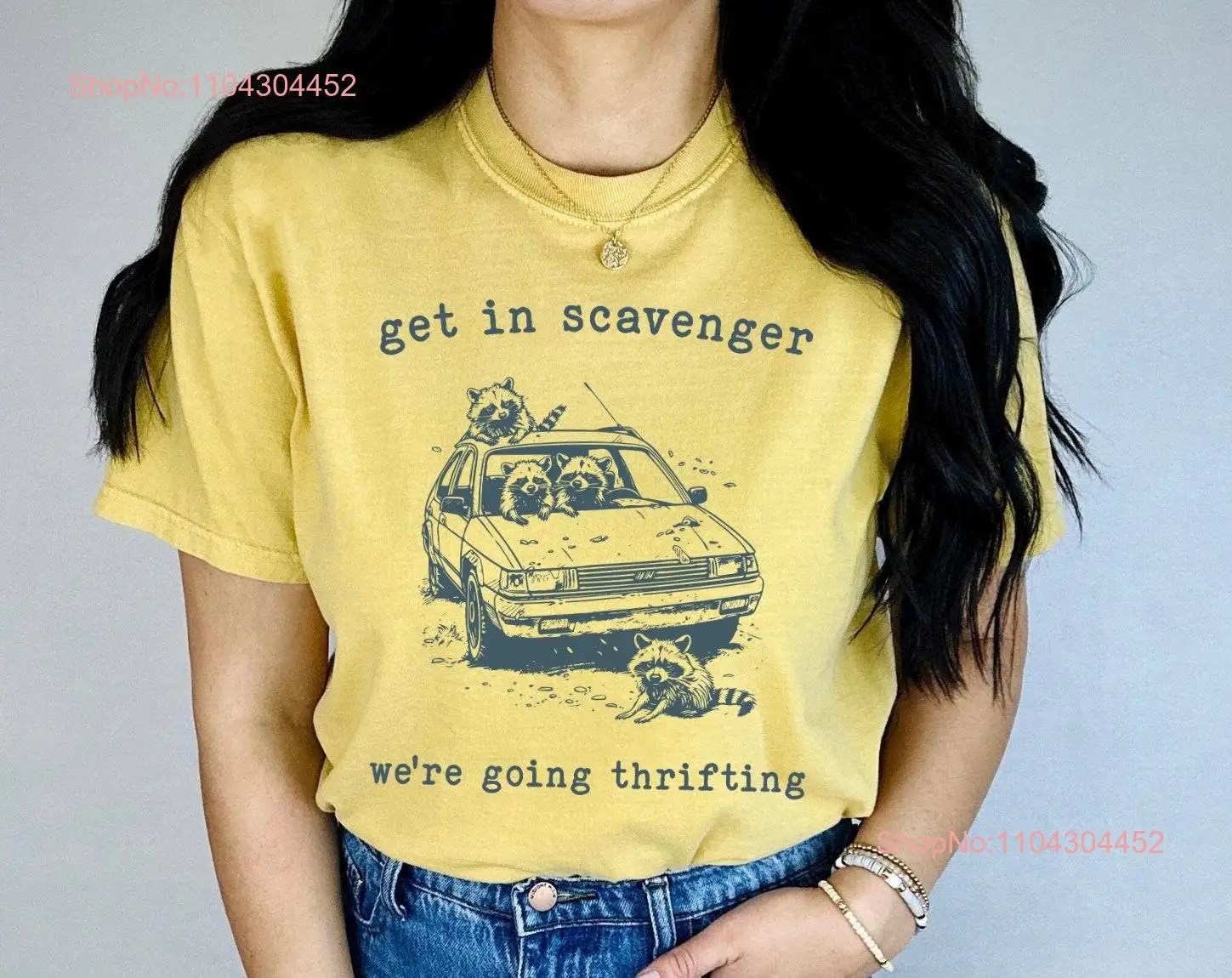 Футболка Get In Scavenger We're Going Thrifting в стиле ретро забавная винтажная футболка с