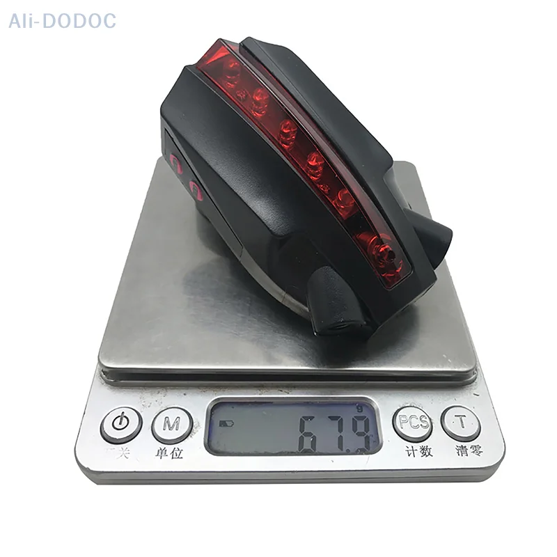 2 лазера + 5 светодиодов Задний задний фонарь для велосипеда Водонепроницаемые