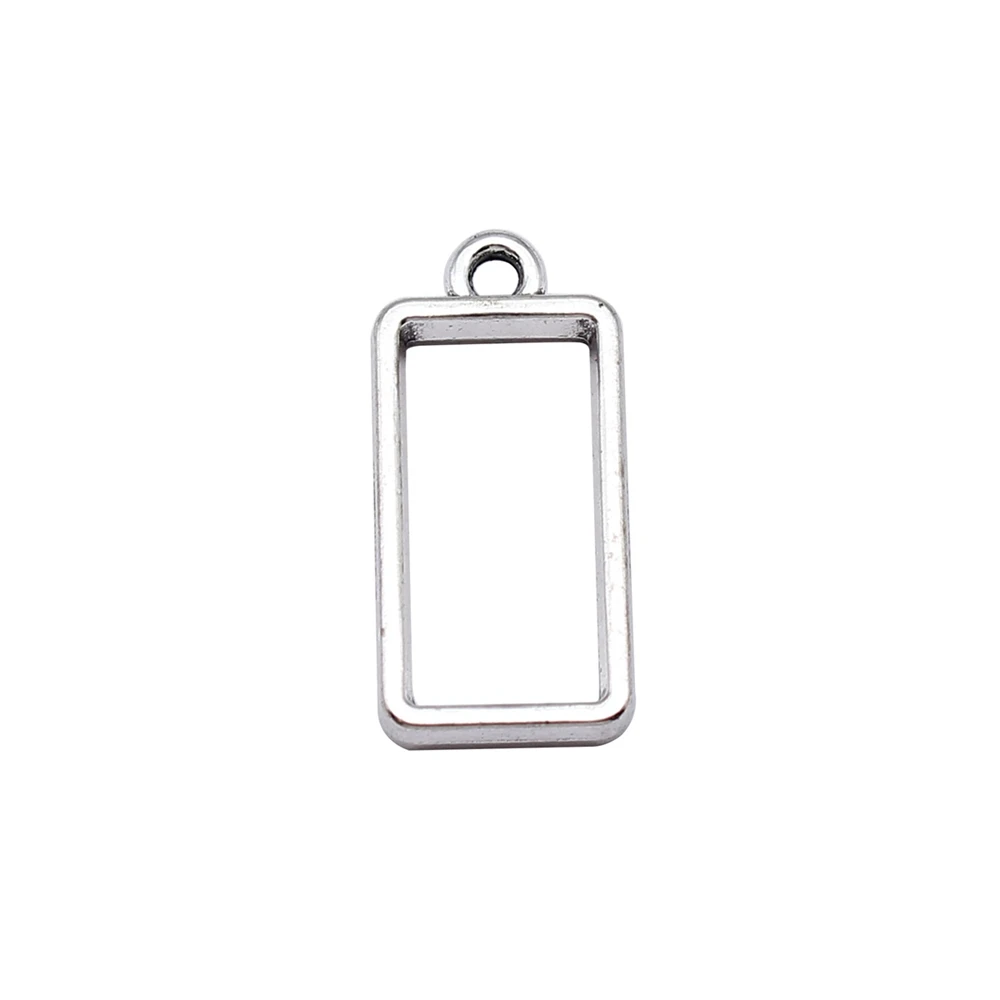 10 шт./партия прямоугольная ажурная рамка для украшений 24x11 5x4 мм